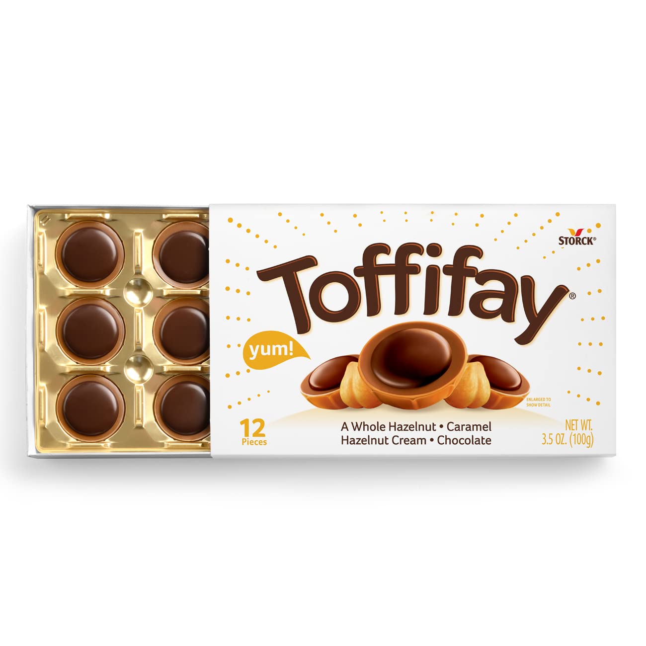 Amazon.com : Toffifay Hazelnut Chocolate Caramel Candy Box, 12